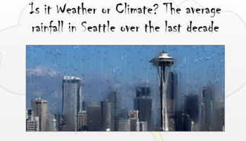 Weather Vs. Climate PowerPoint by A Dads Classroom | TPT