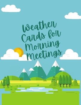 Preview of Weather Wall and Cards for Morning Meeting and Calendar Time