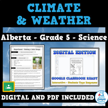 Preview of Earth Systems (Climate and Weather) - Alberta - Grade 5 Science - NEW 2023