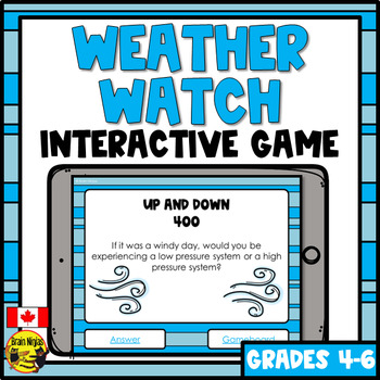Preview of Weather Lessons | Interactive Review Game | Google Slides
