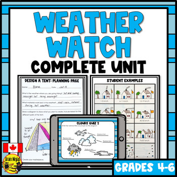 Preview of Weather Science Unit | Lessons and Activities | Complete Bundle