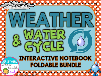 Preview of Weather & Water Cycle Interactive Notebook Foldable