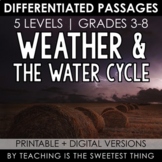 Weather & Water Cycle: Passages - Distance Learning Compatible