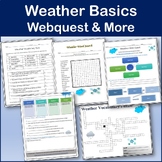 Weather Webquest | Editable Digital Science Activities & Puzzles