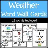 Weather Word Wall Cards