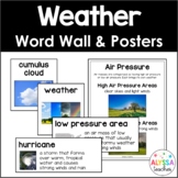 Weather Word Wall and Poster Set (SOL 4.4)