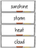 Weather Word Wall and Vocabulary Activities Set