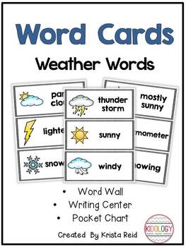 Preview of Weather Words