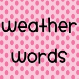 Weather Words Booklet