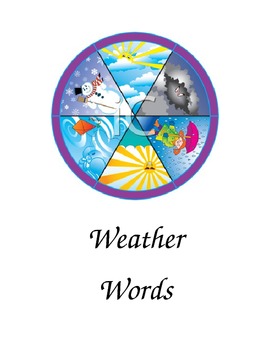 Preview of Weather Words Folder