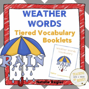 Preview of Weather Vocabulary Activity - Weather Words Differentiated Vocabulary Templates