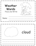 Weather Words Trace & Write Book