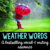 Weather Words, Worksheets and Fun! {in English and Spanish}