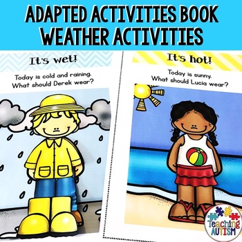 Preview of Weather Activities | Adapted Book for Special Education