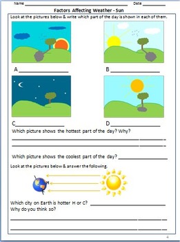 weather worksheets activities bookmarks for grade 3 4 by