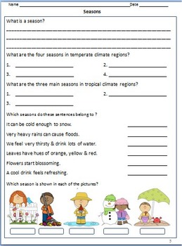 weather worksheets activities bookmarks for grade 3 4 by