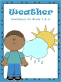 Weather - Worksheets, Activities & Bookmarks for Grade 3 &
