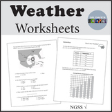 Weather Graph Worksheets Data Tables