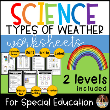Preview of Weather Worksheets for Special Education