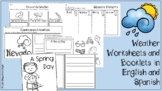 Weather Worksheets in English and Spanish