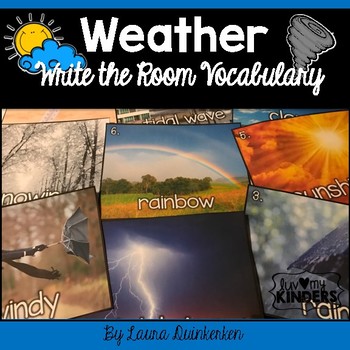 Preview of Weather Write the Room Vocabulary