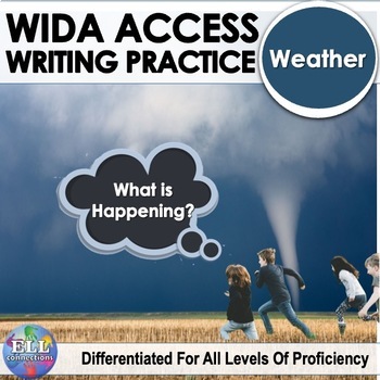 Preview of WIDA ACCESS Weather Writing  ESL - ESOL