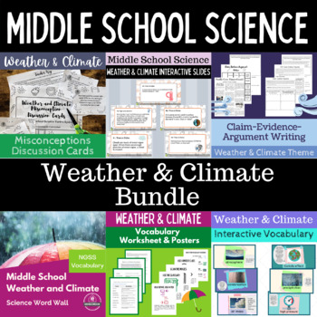 Preview of Weather and Climate Activity Bundle NGSS Earth Science