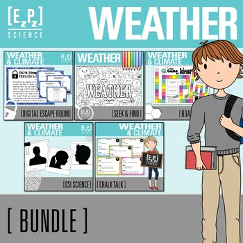 Preview of Weather and Climate Activity Bundle | Science Practice and Review