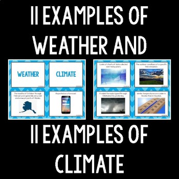 Weather and Climate Card Sort by The Science Duo | TPT