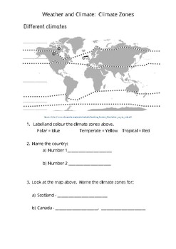 weather and climate climate zones by shannon holmes tpt