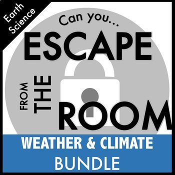 Preview of Weather and Climate Escape Room Science Bundle