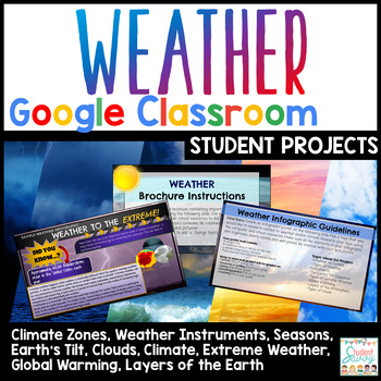 Weather and Climate Projects Google Classroom by StudentSavvy | TpT