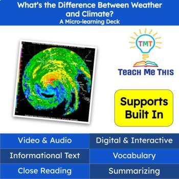 Preview of Weather and Climate Informational Text Reading Passage and Activities