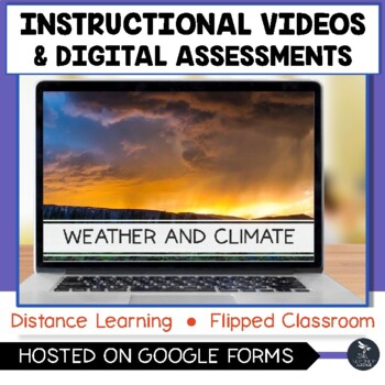 Preview of Weather and Climate Instructional Videos & Digital Quiz 