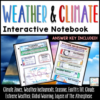 Preview of Weather Interactive Notebook | Weather and Climate | Severe Weather Atmosphere