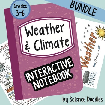 Preview of Science Doodle - Weather and Climate Interactive Notebook BUNDLE