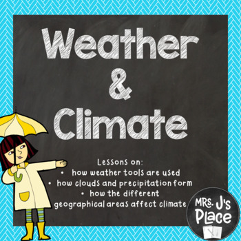 Preview of Weather and Climate Lesson