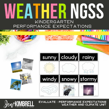 Preview of Weather and Climate NGSS Kindergarten Science Weather Performance Expectations