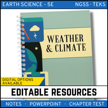 Preview of Weather and Climate Notes, PowerPoint, and Test
