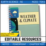 Weather and Climate Notes, PowerPoint, and Test
