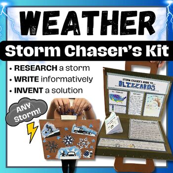 Preview of Weather & Climate Project | Science/Benchmark Unit 8 | No Prep PBL | 3rd-5th