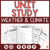 Weather and Climate Unit Study | Reading, Worksheets, Acti