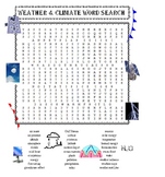 Weather and Climate Word Search Puzzle