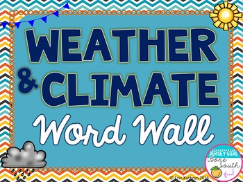 Preview of Weather and Climate Word Wall