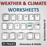 Weather And Climate Worksheet | Teachers Pay Teachers
