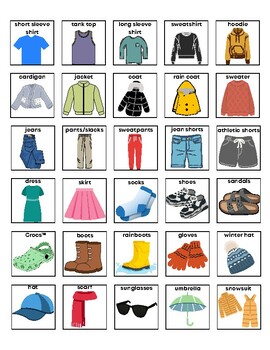 Weather and Clothes Independent Activity for Special Education Students