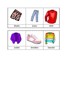 Weather and Clothing Cards by Learning for Life Skills | TpT