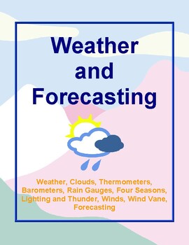 Preview of Weather and Forecasting Unit, Activities and Projects