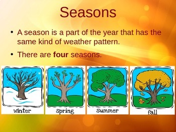 Weather and Four Seasons Po... by Mrs Suson | Teachers Pay Teachers