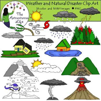 Preview of Weather and Natural Disasters Clip Art